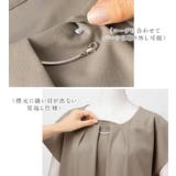 メタルパーツ付タックブラウス | alotta | 詳細画像3