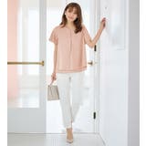 シフォンレイヤードVネックブラウス | alotta | 詳細画像8