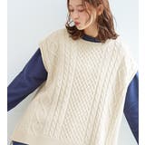 ケーブル柄ニットベスト | Viola e Viola | 詳細画像30 