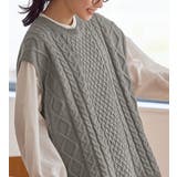 ケーブル柄ニットベスト | Viola e Viola | 詳細画像32 