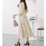 柄アソートギャザーデザインワンピース   | alotta | 詳細画像4 