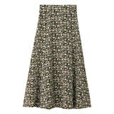 ブラック系花柄 | 無地＆柄アソートフレアースカート     | alotta