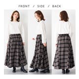 ふんわりチェック柄フレアーマキシスカート | Viola e Viola | 詳細画像2 