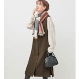 カーキ | 前ボタンＶネックジャンパースカート | Viola e Viola