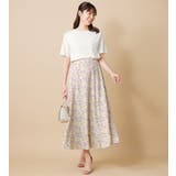 水彩柄フレアースカート | alotta | 詳細画像8 