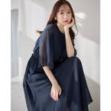 インナー付シャーリングシフォンワンピース | alotta | 詳細画像10 