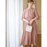 インナー付シャーリングシフォンワンピース | alotta | 詳細画像12 