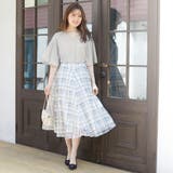 ライトグレー | インナー付フレアー袖タックブラウス | alotta