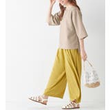 グレージュ | 麻調ゆるシルエット7分袖ブラウス | Viola e Viola