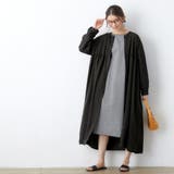 ブラック | さらっと羽織れるボタン使いワンピース | Viola e Viola