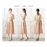 レースチェック柄フレアースカート | alotta | 詳細画像3 