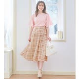 レースチェック柄フレアースカート | alotta | 詳細画像9 