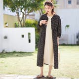 ブラッククズレドット | 前ボタンVネックシャツワンピース | Viola e Viola