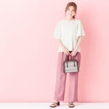 オフホワイト | パール調ボタン付Tシャツブラウス | alotta