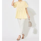 パール調ボタン付キーネックトップス | alotta | 詳細画像6