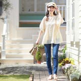 エクリュ | シアーチェックパフ袖チュニック | alotta