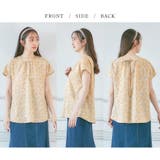 小花柄ギャザーブラウス | alotta | 詳細画像3 