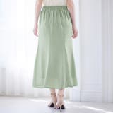 麻調カラーマーメイドスカート | alotta | 詳細画像5 