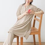 ベージュ | やわらかパイルチュニックセットアップ | Viola e Viola