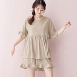 やわらかパイルギャザー切替トップス | alotta | 詳細画像5 