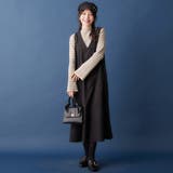 フレアー袖ボーダーニットトップス     | alotta | 詳細画像8 