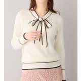 配色ボウタイニットトップス        | alotta | 詳細画像12 