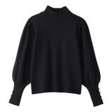 ゴールドボタンパフ袖もっちりニット    | alotta | 詳細画像14 