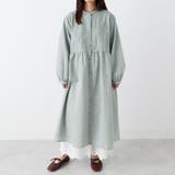 セージピンチェック | 刺しゅうの大人シャツワンピース | Viola e Viola