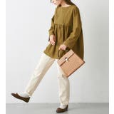 レースを添えた裾フレアーブラウス | Viola e Viola | 詳細画像7 