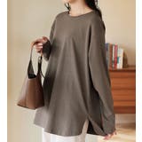 モカ | あったか綿１００％チュニックＴシャツ | Viola e Viola