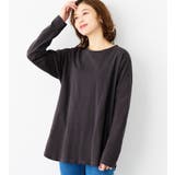 チャコール | あったか綿１００％チュニックＴシャツ | Viola e Viola