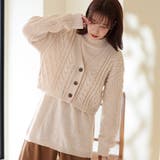 ベージュ | ケーブルカーデ&チュニック2点セット | Viola e Viola