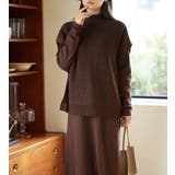 ブラウン | ボレロ＆ベストの２点セットニットワンピ | Viola e Viola