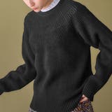 ブラック | 機能付求心編みニット | Viola e Viola