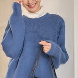 ブルー | 機能付求心編みニット | Viola e Viola