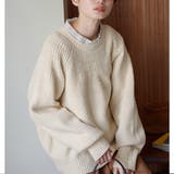 アイボリー | 機能付求心編みニット | Viola e Viola