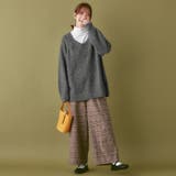 ふわもっちりちくちくしない深Vネックニット | Viola e Viola | 詳細画像6