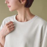 綿混ミニ裏毛異素材切替フレアートップス | Viola e Viola | 詳細画像3 