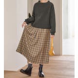 チャコールグレー系 | 楽ちんコーデ裏起毛ドッキングワンピ | Viola e Viola