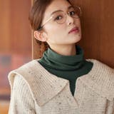 グリーン | 機能付もっちり裏起毛トップスハイネック | Viola e Viola