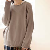 カフェオレ | 綿100%鹿の子編みゆるニット | Viola e Viola