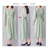 ふんわり裏起毛花柄ワンピース | alotta | 詳細画像9 