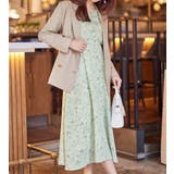 ふんわり裏起毛花柄ワンピース | alotta | 詳細画像18 