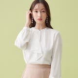 オフホワイト | 金ボタン付ボウタイブラウス        | alotta