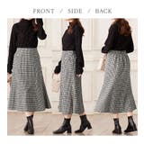 ツイード金ボタンマーメイドスカート    | alotta | 詳細画像4 