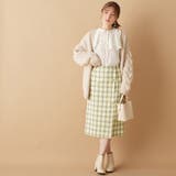 ラップデザインチェック柄タイトスカート  | alotta | 詳細画像7 