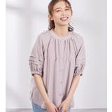 ふんわりタック袖ブラウス | Viola e Viola | 詳細画像1