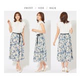 ウエストリボン付花柄フレアースカート | alotta | 詳細画像3 