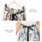 ウエストリボン付花柄フレアースカート | alotta | 詳細画像4 