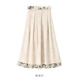 ウエストリボン付花柄フレアースカート | alotta | 詳細画像5 